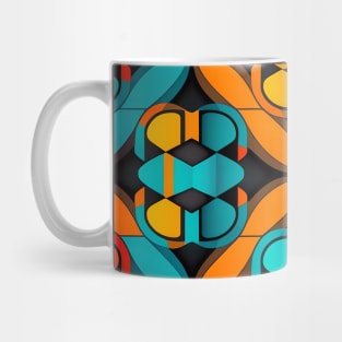 Psychedelic Abstract Retro Pattern Mug